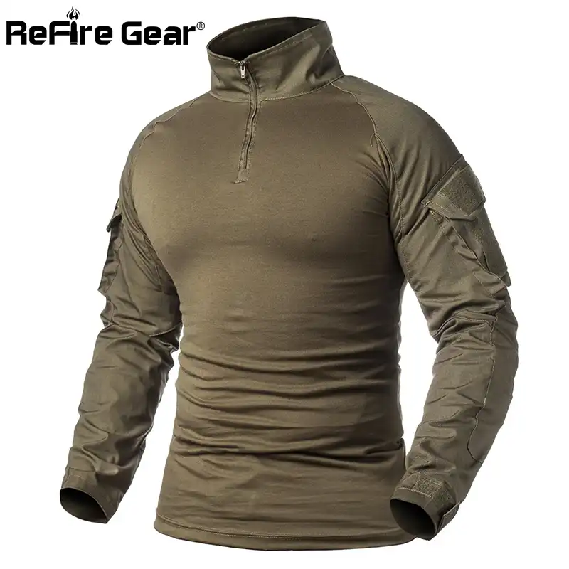 camisas tipo militar para hombre