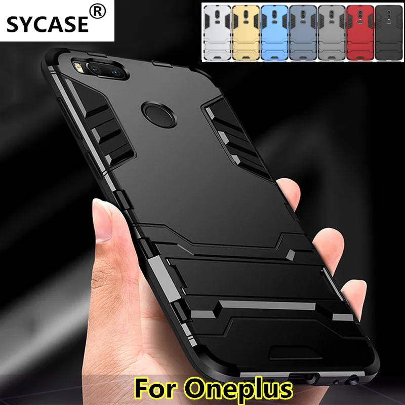 SYCASE Мода Железный человек чехол для oneplus 3 T 5 6 Чехол гибридный TPU + PC Стенд