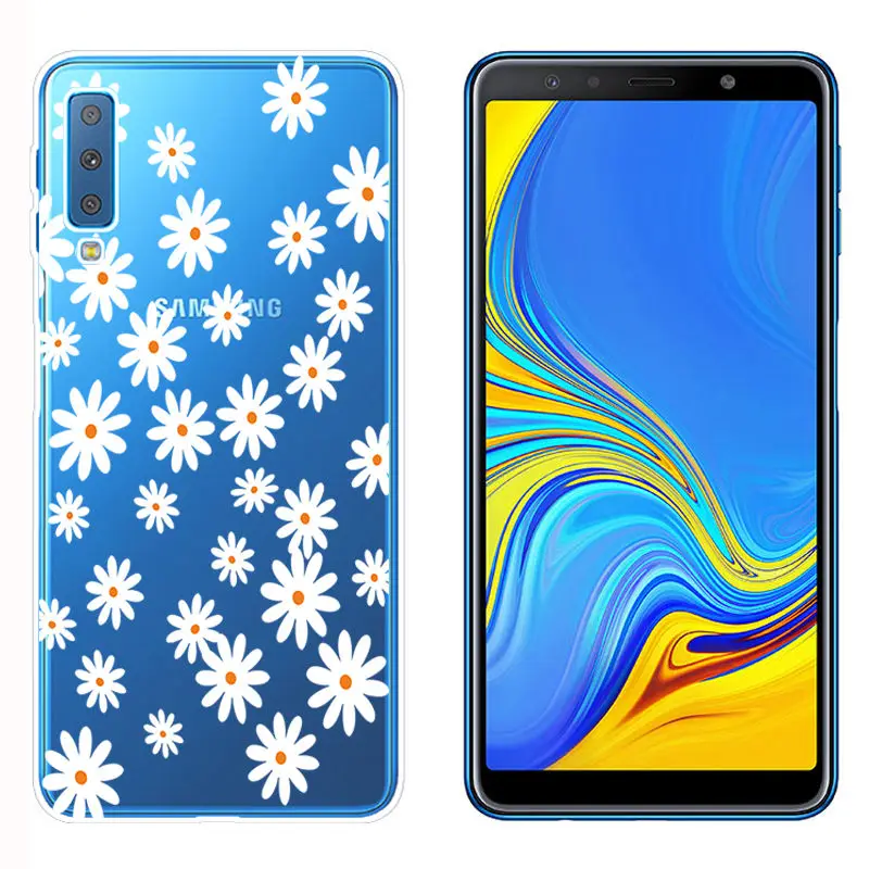 Soft TPU Fundas for Samsung A750 Smart Back Phone Cover for A6 A8 Plus 2018 Galaxy A9 2018 Clear Silicone Case for A520 A7 2018 (12)