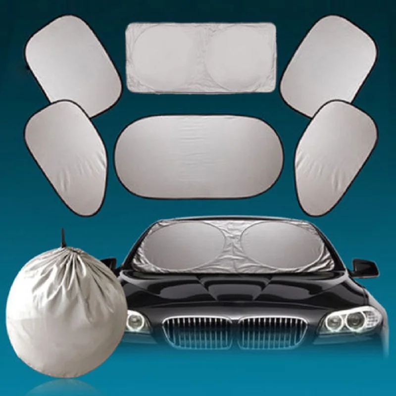 

6pc Car Front Rear Sunshades For Honda Civic Accord Fit Crv Hrv Jazz City CR-Z Element Insight MDX S2000 Pilot Prelude Odyssey