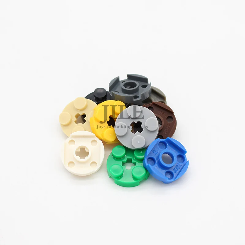 

Moc Round 2x2 with Axle Hole 4032 DIY Creative Enlighten Basics Building Blocks Bulk Bricks Sets Compatible Assembles Particles