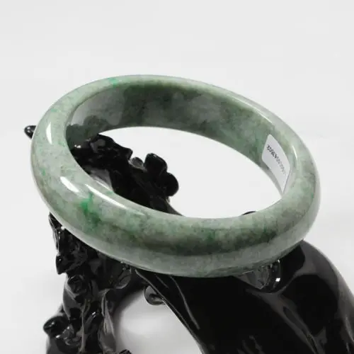 

free shipping 761 Natural Green Jadeite Jade Gems Bangle Bracelet