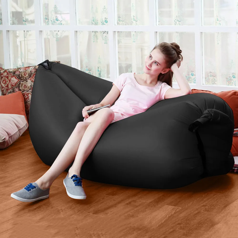 Lightweight Air Sofa Sleep Bed Inflation Bag Lounger Couch