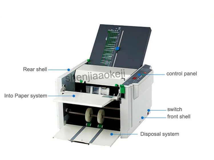 Автоматическая машина для складывания бумажных папок, электрическая складывающаяся машина, складывающаяся машина RD-297, 1 шт