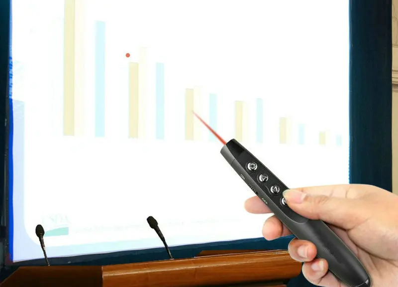 Tikigogo RF 2 4G беспроводная Powerpoint PPT Презентация слайд Advancer флип ручка лазерная указка
