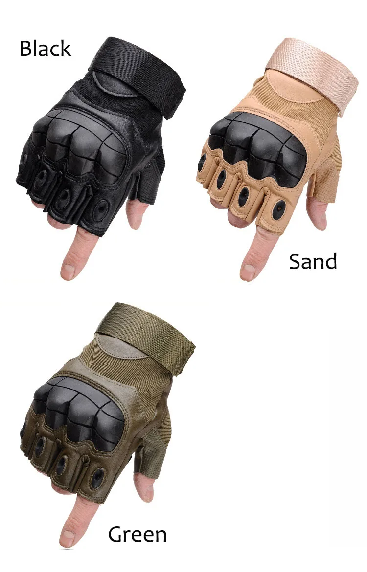 

2019 the new soft shell black hawk half refers to the outdoor cycling sport military enthusiasts combat tactical gloves anti-ski