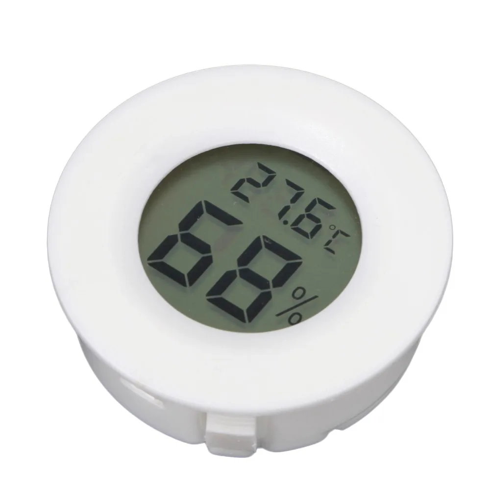 

Mini LCD Hygrometer Humidity Thermometer Round Temperature Meter Tester Indoor
