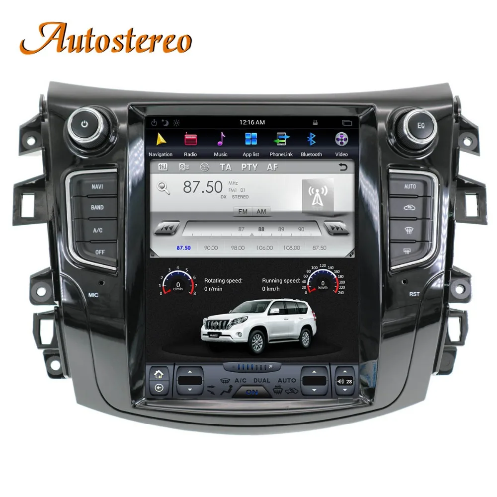 Clearance Tesla style Android9 Car GPS Navigation For NISSAN NP300 Navara 2014+ multimedia tape radio recorder head unit PAD No DVD player 2
