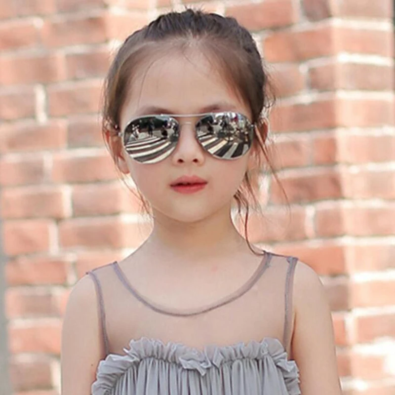 Детские красивые очки для девочек, сплав, солнцезащитные очки, модные детские классические винтажные милые Солнцезащитные очки для мальчиков и девочек