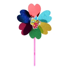 Красочные Блестки мультфильм цветок насекомых ветряная мельница детские игрушки украшения дома сада