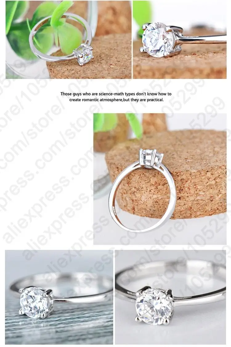 YAAMELI Wholesale 925 Sterling Silver Rings for Women Wedding Engagement Jewelry Cubic Zircon Band Anniversary Ring Mujer