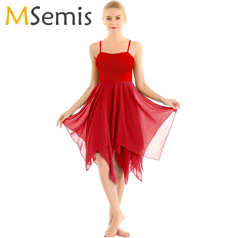 Womens Ballet Leotards,Womens Jumpsuit Ballet Training Suit Adult Performance V-Neck Halter Strap