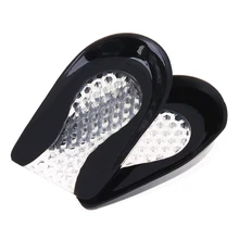 1 пара, мягкие вставки, увеличивающие рост, для женщин и мужчин, стельки на каблуке, амортизация, облегчение боли в ногах