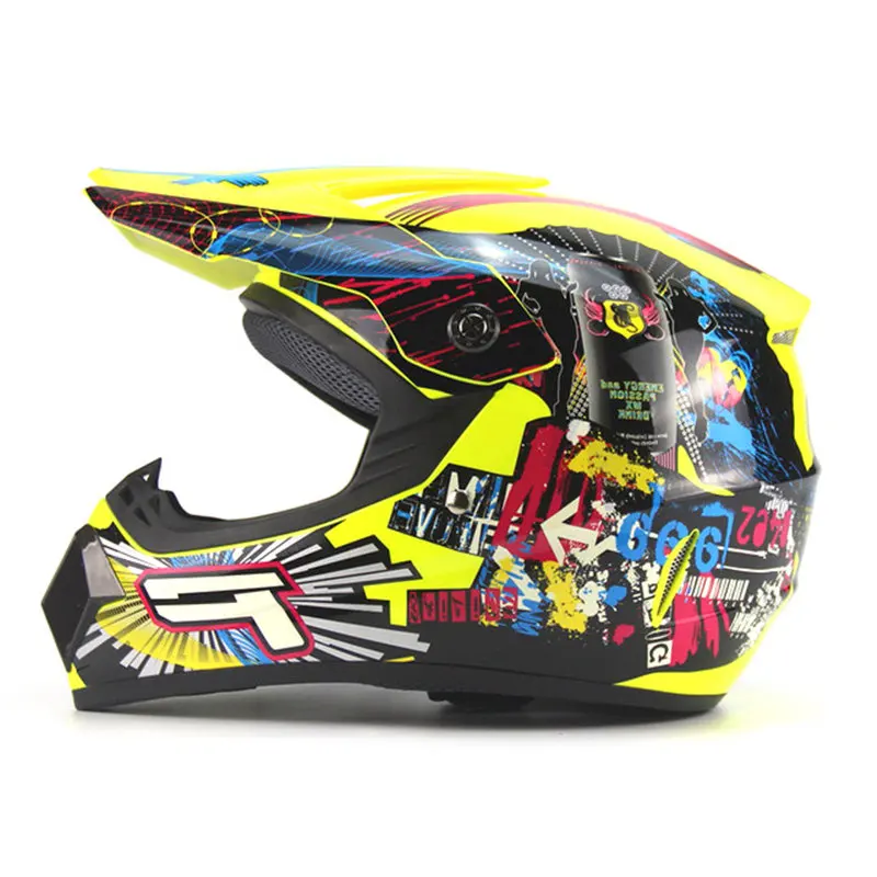 Купить один получить три бесплатно шлем для мотокросса ATV Dirt Bike горные MTB DH гоночные шлемы Capacete Casco Motoqueiro защитный шлем - Цвет: 14