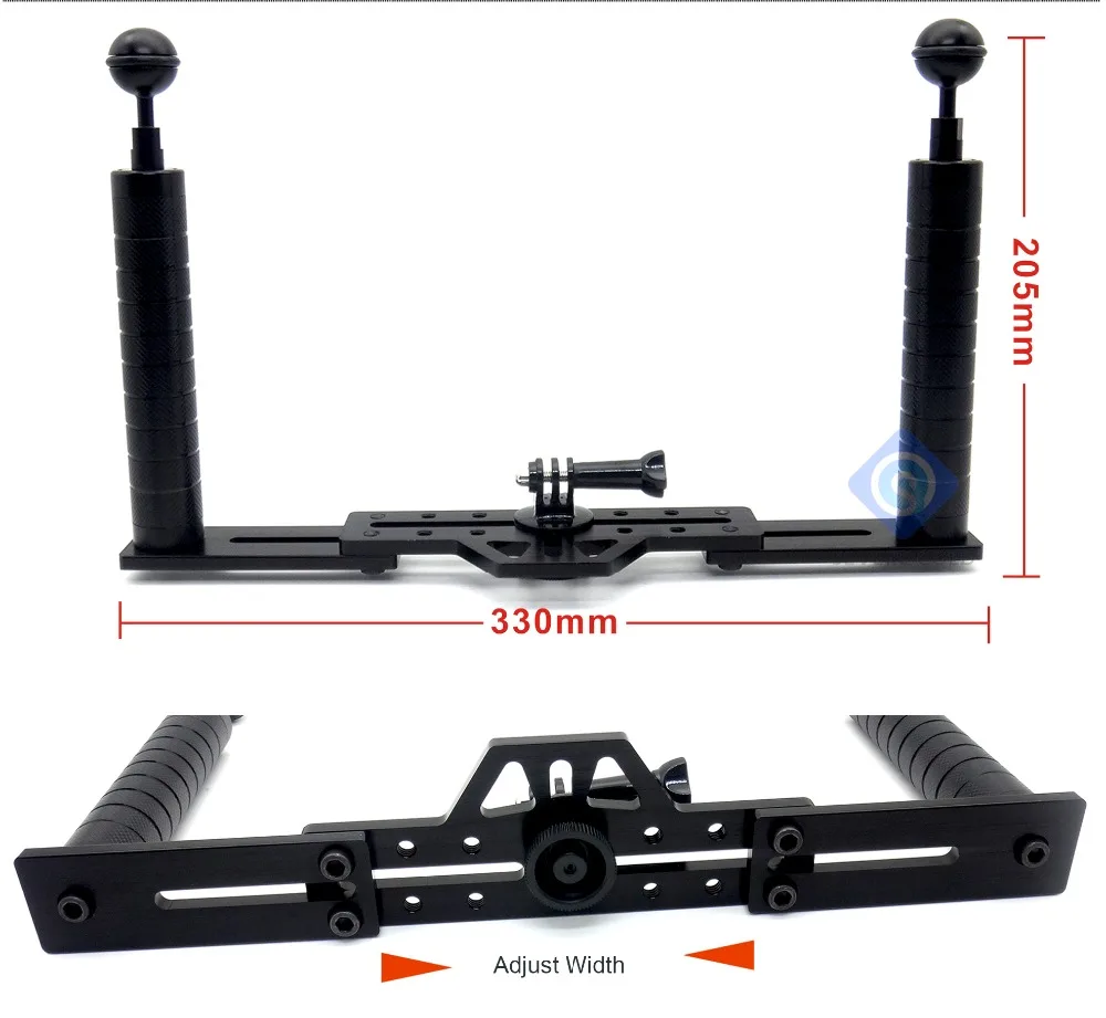Суровые холода новые Подводное фотографии Arm Системы лоток кронштейн ручка зажим удлинителя для Камера Корпус держатель