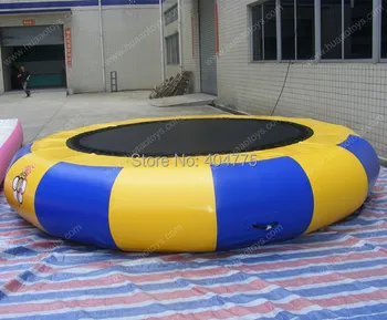 

Free shipping inflatable water trampoline with pump carry bag and repair kit