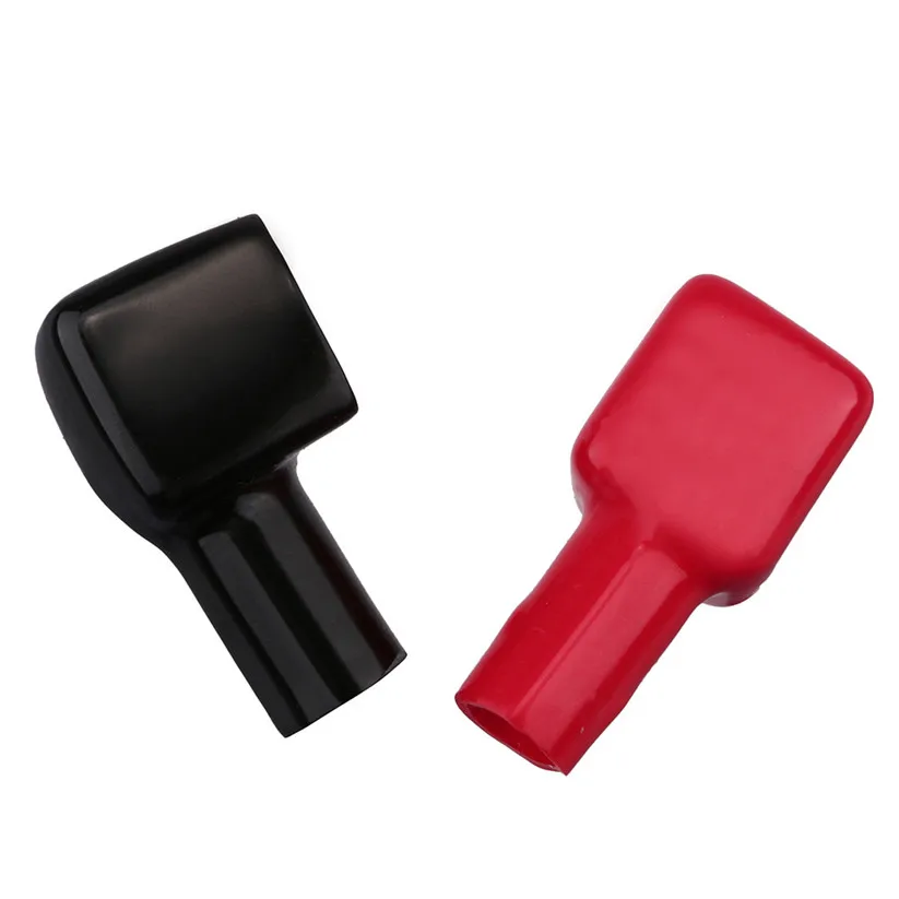 

KAKUDER 1 Pair Car Air Battery Terminal Covers Positive And Negative Black & Red zz417 dropship