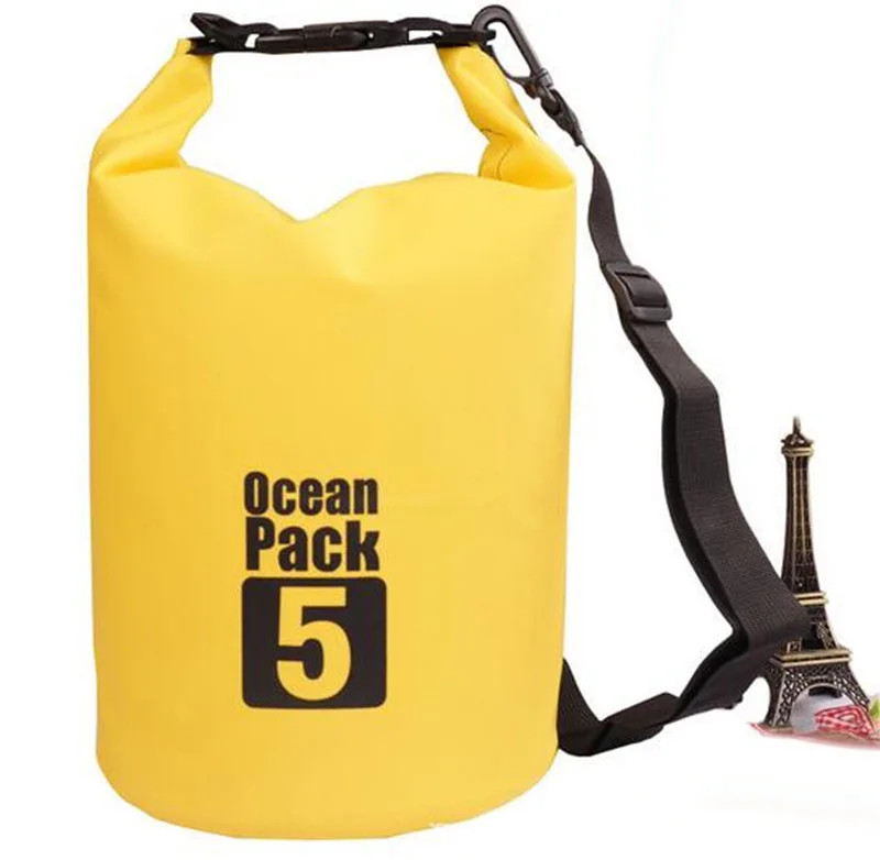 

Waterproof Bag 5L Storage Dry Sack Bag For Canoe Kayak Rafting Outdoor Sport Bags/ Swimming Bags Travel Kit