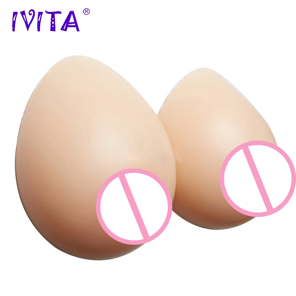

IVITA 1400g Realistic Silicone Breast Forms Fake Boobs For Transvestite Enhancer Super Lifelike Silicon Mastectomy Breasts Form