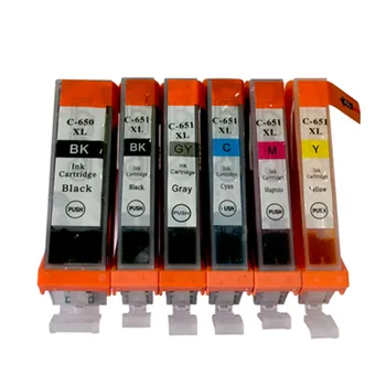 

Printer Cartridge Inkjet PGI 650 CLI 651 XL Compatible For Canon Pixma MG6460 MG7160 MX926 MX726 Ip7260 MG5460 Ink Cartridges