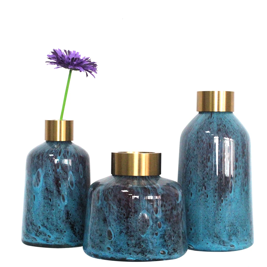 Buy Europe Tabletop Vases Process Original Color Glass