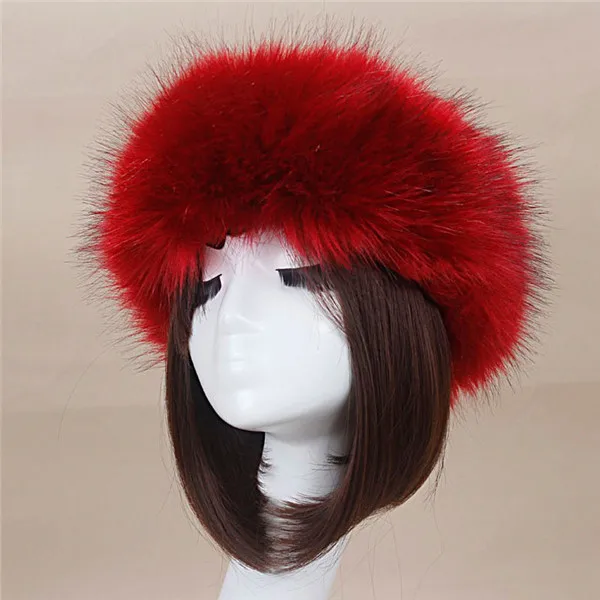 warmest bomber hat Man Women Fur Hats Tick Fuffy Warm Authentic Fox Fur Hat Headband Autumn Winter Russian Thick Fashion Hat thermal aviator bomber winter hat Bomber Hats