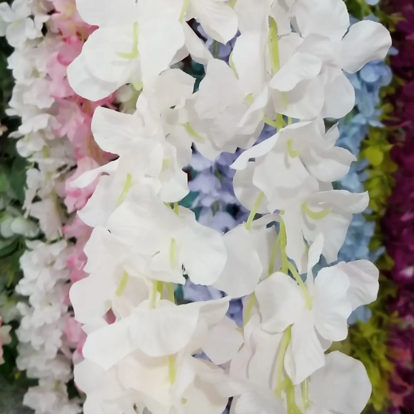 

30cm Connectable Artificial Flower Silk Rattan Strip Hydrangea Garlands Romantic Wedding Decoration Party DIY Craft Wreath