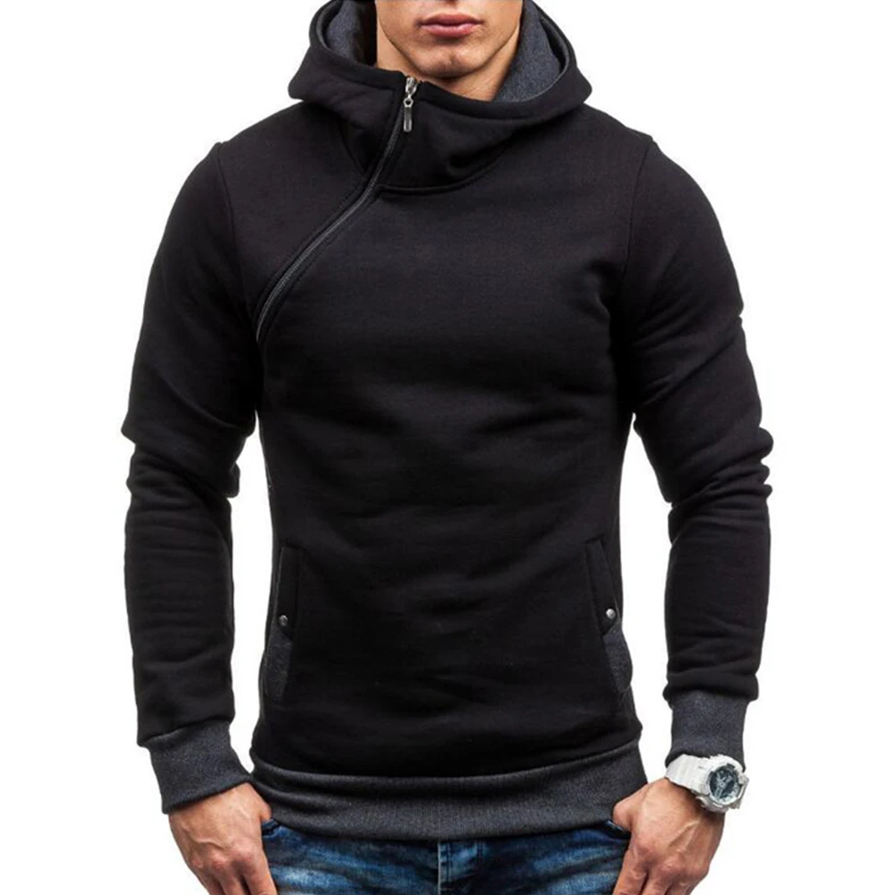 2018 модные толстовки мужские Sudaderas Hombre хип хоп s Брендовые однотонные с капюшоном