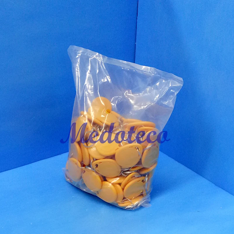 

100 PCS Yellow Color 125Khz ID keychain Card EM Card ID keyfobs for Access Control Key