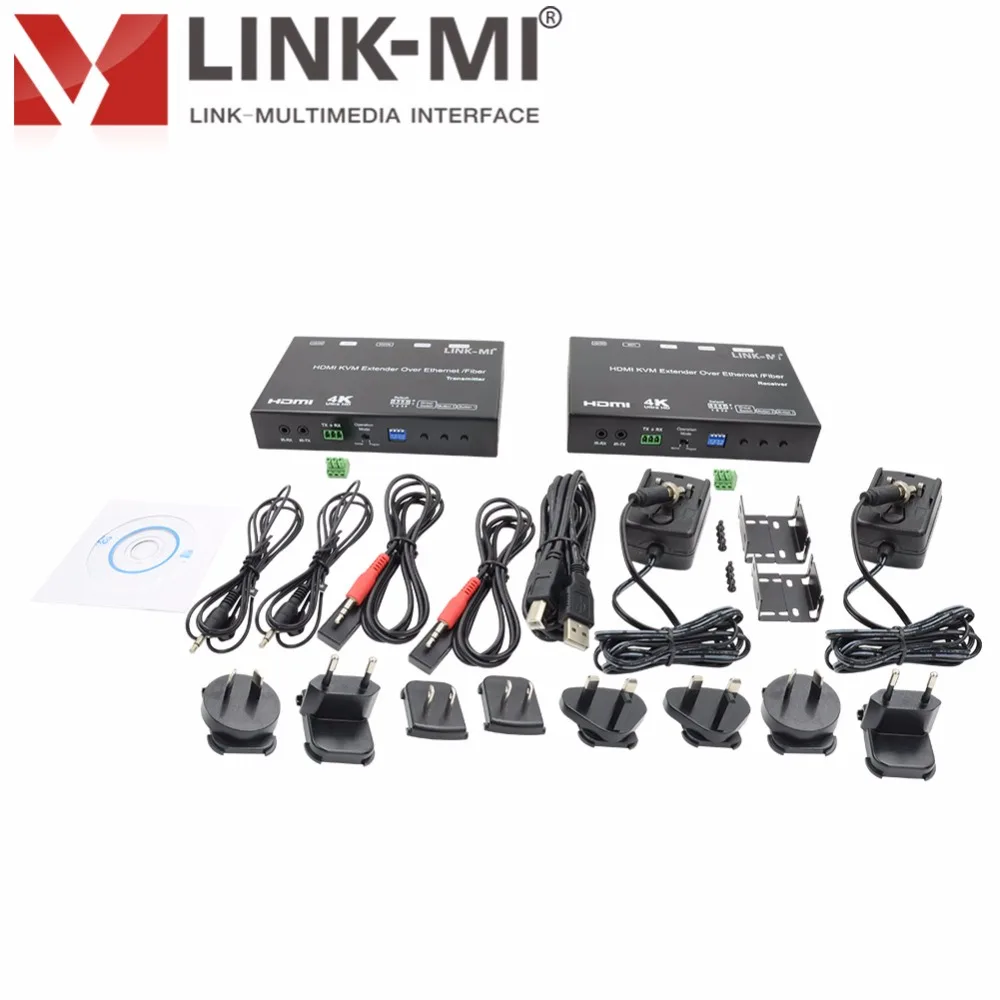 LINK-MI EX37 HDMI удлинитель 120 м USB KVM по IP hdmi волокно 4 к 60 км(одна модель) RS232 Макс 8x16 мультикаст видео настенный контроллер