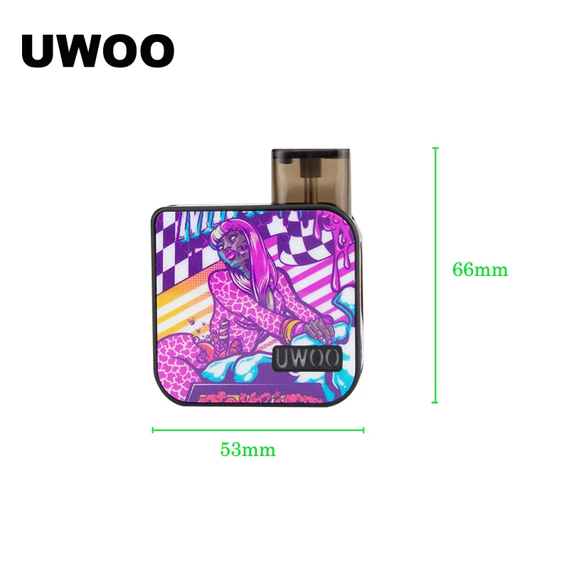 Предпродажа UWOO X2 1000mAh Pod System Kit многоразовый 2 мл емкость с Creamic 1.1ohm катушка VS Lost Vape