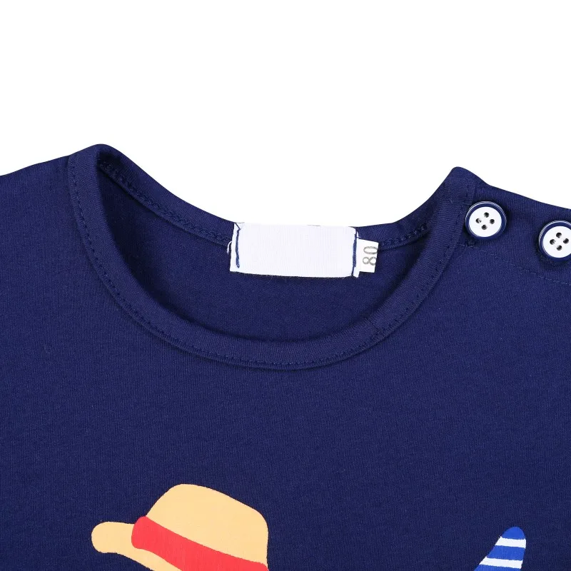 Детская летняя футболка с короткими рукавами для маленьких мальчиков и девочек Милая Повседневная Блузка с рисунком удобная одежда в
