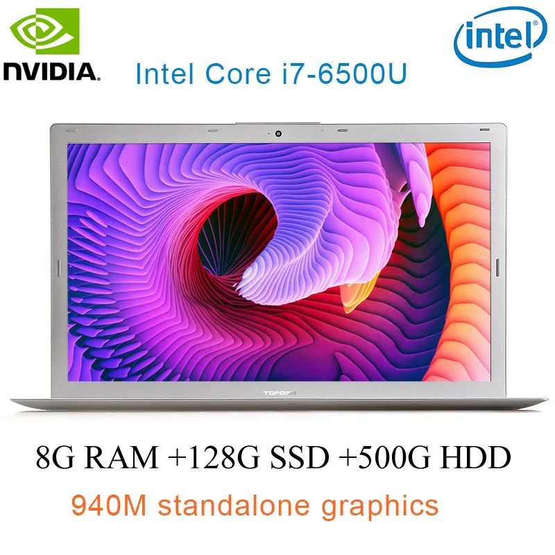 

P10-01 8G RAM 128G SSD 500G HDD Intel i7-6500u 15.6" Gaming laptop 2.5GHZ-3.1GHZ NvIDIA GeForce 940M 2G with Backlit keyboard
