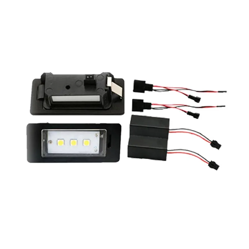 

Free shipping 2X Error free 3SMD 5050 LED Number License Plate Light Canbus Auto accessory  car-styling For Audi A4 A5 Q5 S5