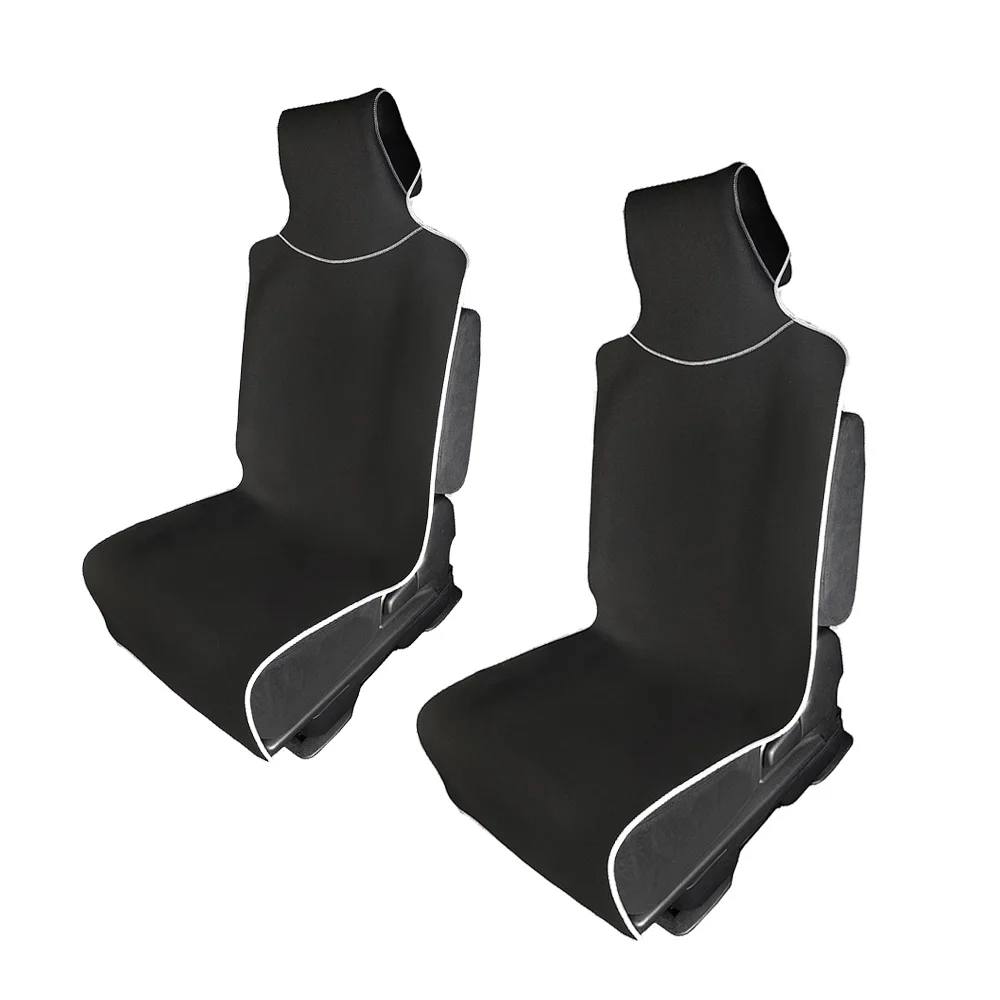 

2PC Car Seat Cushion Car Protector Universal Fit For All Types of Seats SUVs Waterproof Protection Black/GRAY