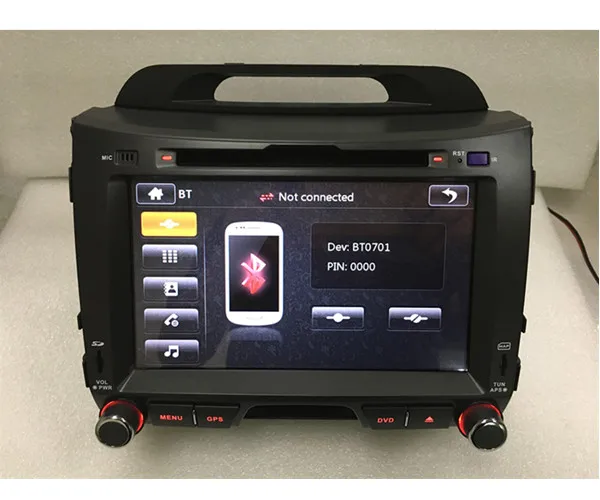 Excellent Wholesale! 2din car radio dvd GPS player for Kia Sportage( 2010-2014) free map wifi bluetooth support 3G 9