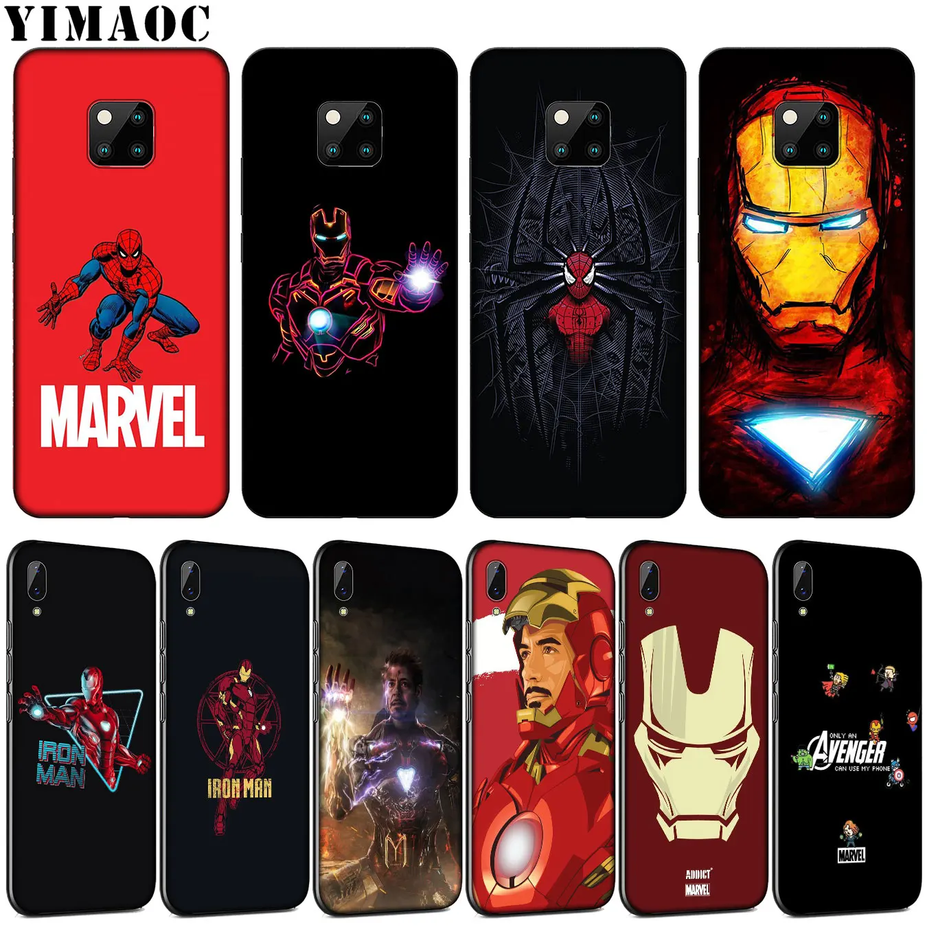 

YIMAOC SpiderMan Marvel Iron Man Soft Silicone Phone Case for Huawei Mate 30 20 10 Pro Lite Nova 5I 4 3i 3 2i 2 Lite Cover