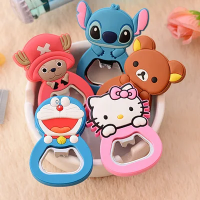 

2017 Cartoon Kitty Cat Stainless Steel Beer Bottle Opener with Magnet can be Fridge Magnet.