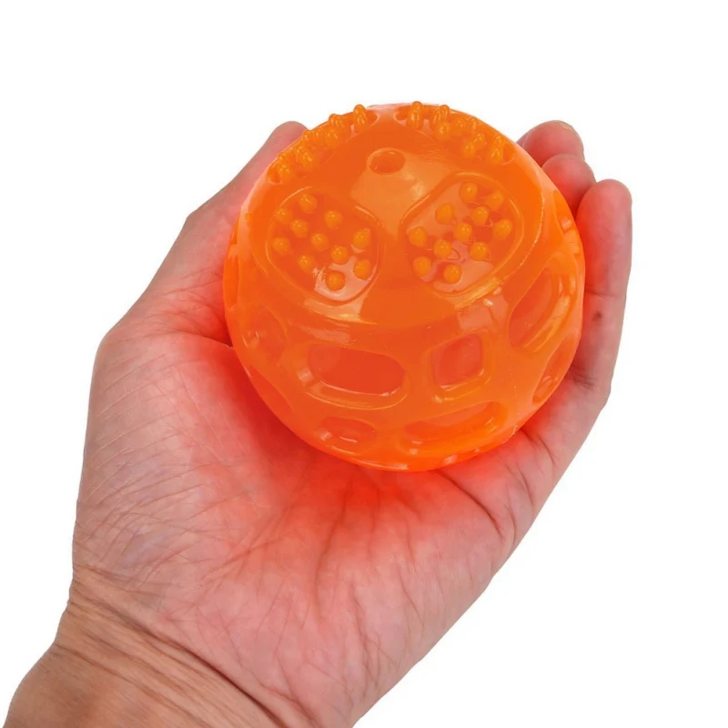 

New Hot Selling Pet Dog Toy Playing Interactive Toy Balls Durable Rubber Chew Toys Ball Squeak Training JP