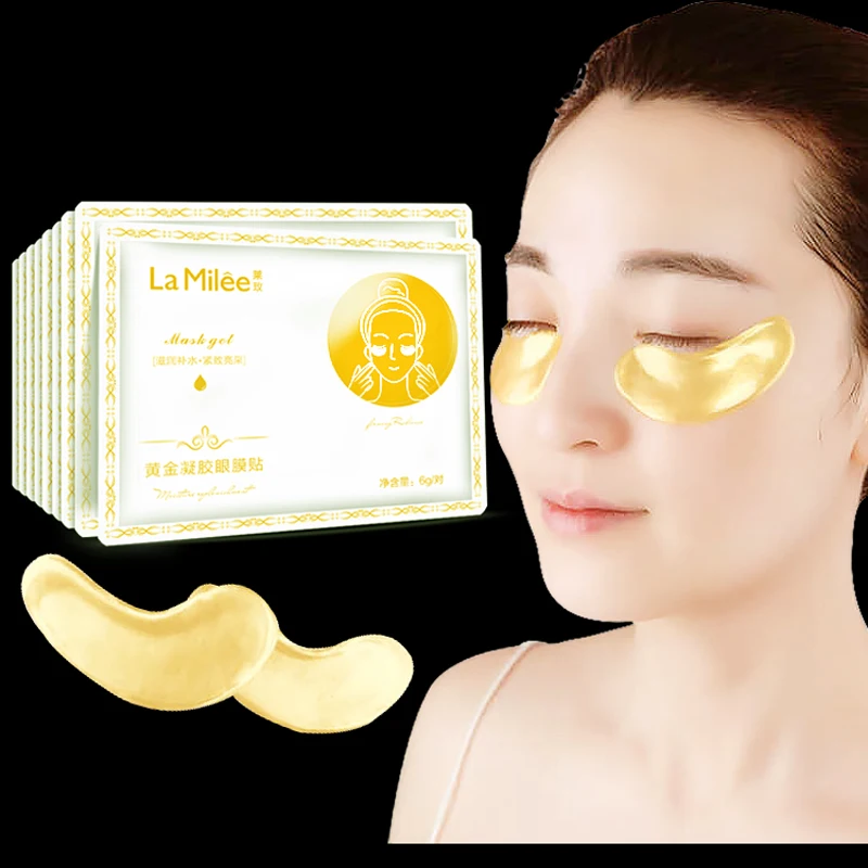 Патчи для глаз LAMILEE Gold Aquagel коллагеновые 20 пар/20 пар|Средства ухода и маски| |