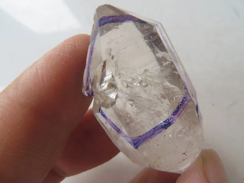 

20.8g AA Rare Clear Quartz Crystal Herkimer Diamond W 1 Moving ENHYDRO