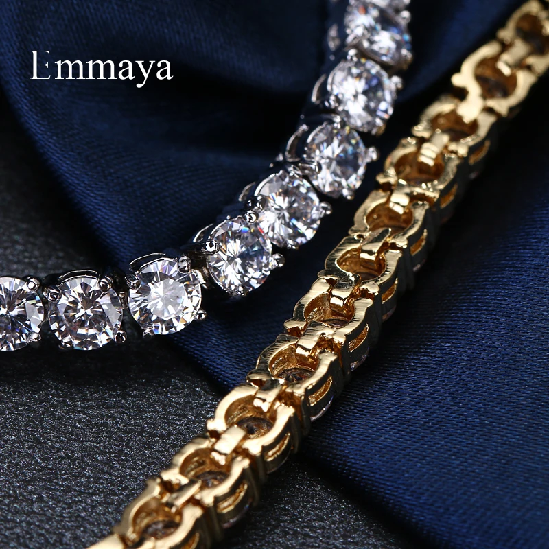 Emmaya брендовые роскошные классические AAA кубический циркон два цвета круглые модные браслеты для женщин популярный подарок на свадьбу и день рождения