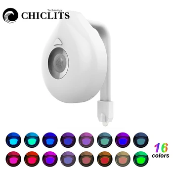

LED Toilet Light 16 Colors RGB motion Sensor Toilet Seat Lamp Bathroom Night Light Backlight Bowl Lighting Toilet Nightlight