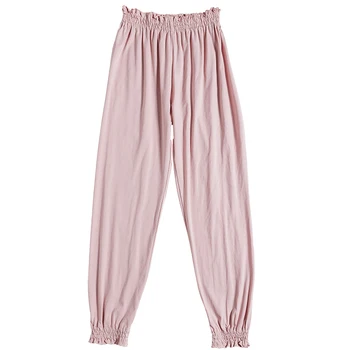 

Sleep bottoms women long pants cotton spring and summer thin Pencil Pants casual Home Lantern pants