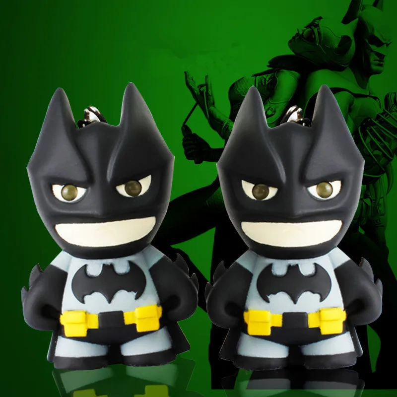 

1PCS New Marvel Batman Figure LED Flahslight Sound Batman Keychain Pendant Gift