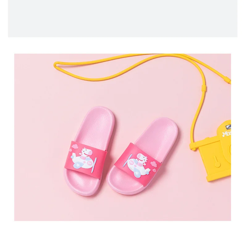 New Kids Pvc Slippers Home Sandal Shoes Candy Boat Child Slippers Indoor Shoe Boys Girls Antiskid Bathroom Slippers