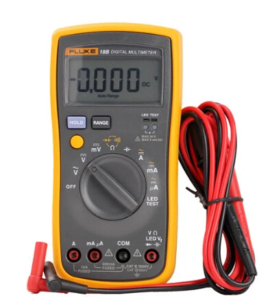

Fast arrival Fluke 18B+ F18B+ AC DC Voltage Current Digital Multimeter DMM with LED Tester