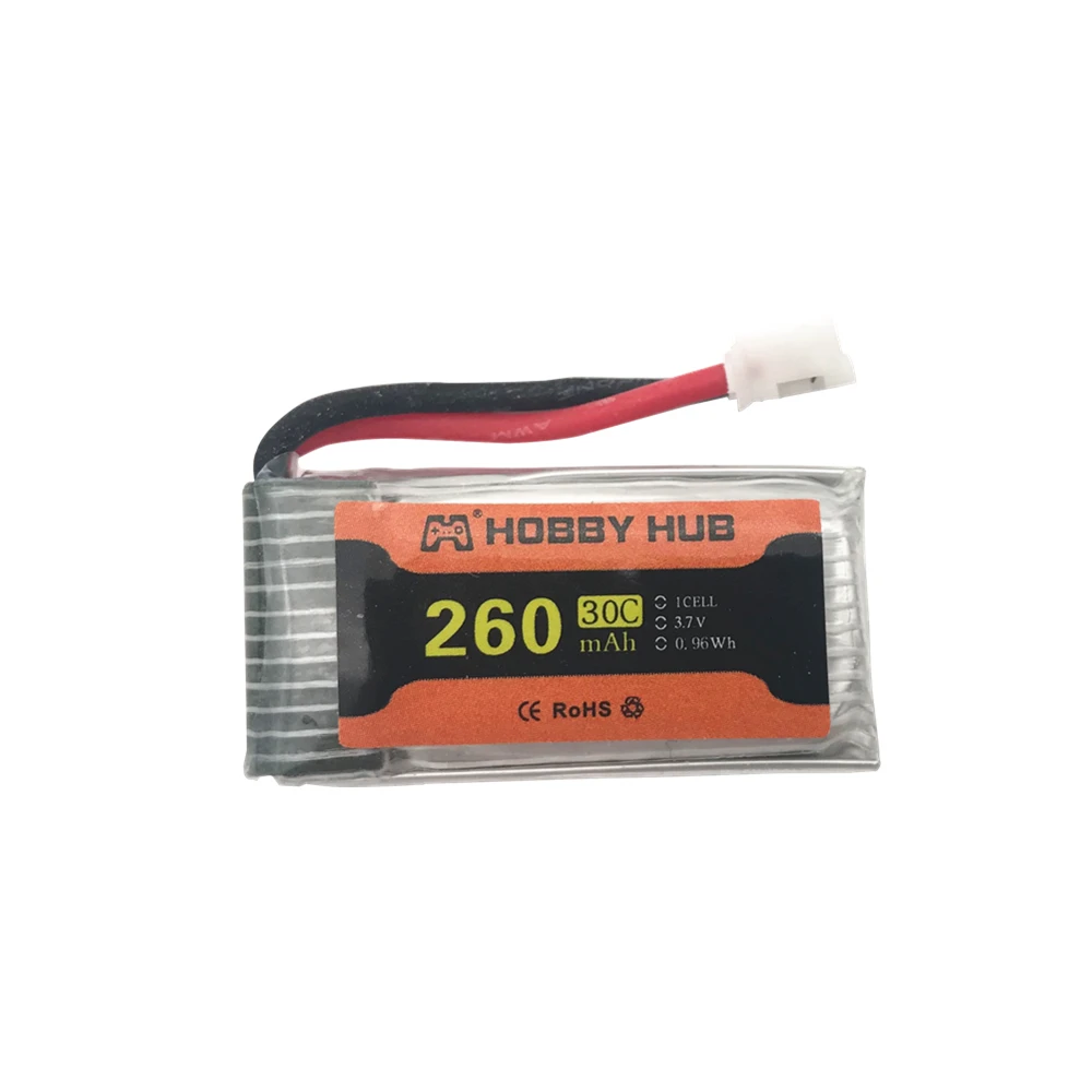 Батарея для H36 батарея 3,7 V 260mAh для Eachine E010 E011 E013 Furibee F36 NH010 H36 RC Квадрокоптер части Lipo батарея - Цвет: 1PCS