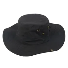 Для мужчин и женщин рыбалка Регулируемый дышащий Защита от солнца активного отдыха водонепроницаемый шнурок портативный ведро шляпа с широкими полями