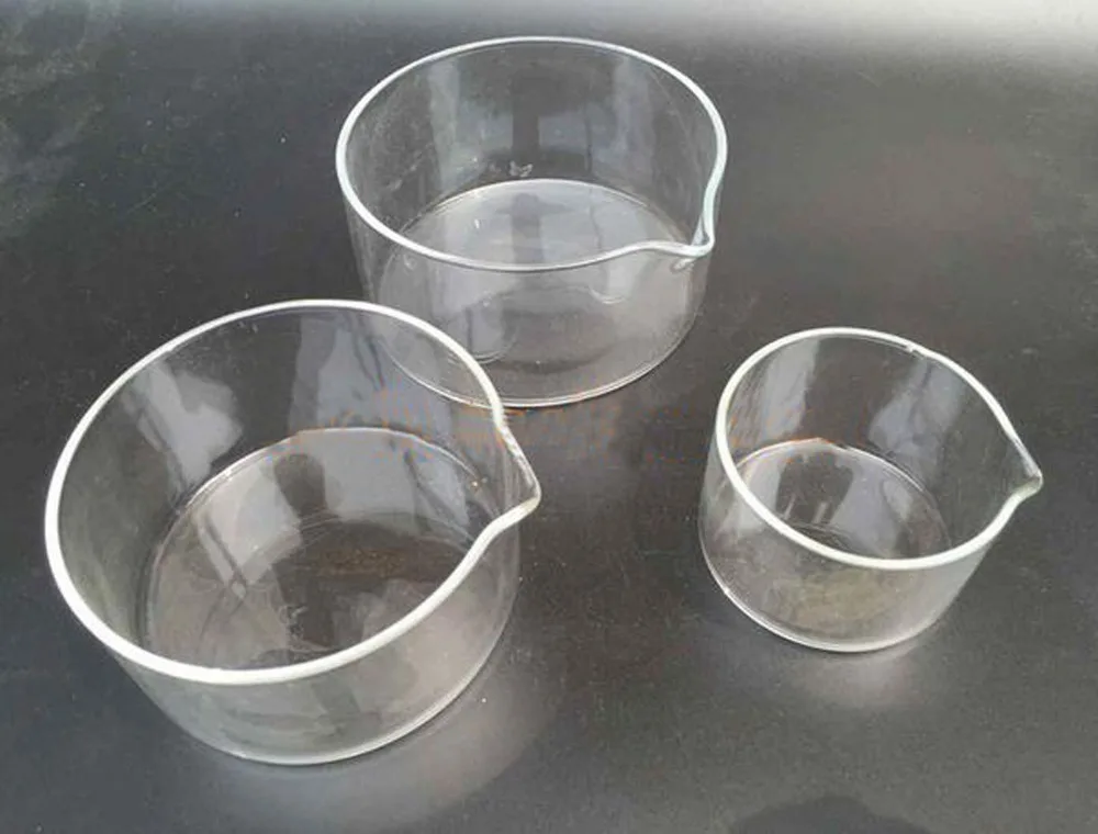 2pcs 150mm High Quality Boro 3.3 Glass Crystallizing Dish,Lab Glassware